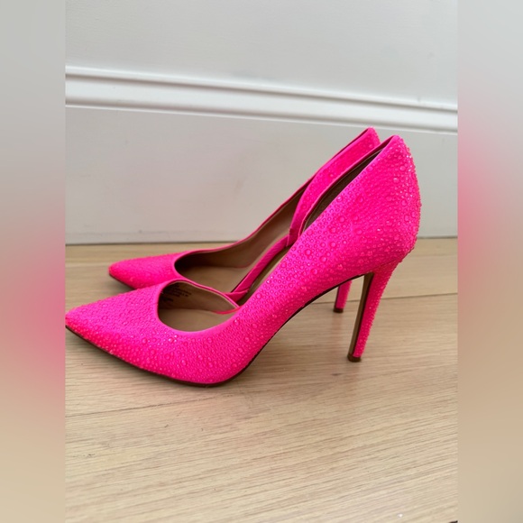 I.N.C. International Concepts Hot Pink Heels Pumps Cocktail Party Wedding Guest - Picture 5 of 13